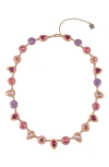 Laundry By Shelli Segal Crystal & Enamel Collar Necklace