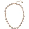 Laundry By Shelli Segal Crystal Collar Necklace In Gold