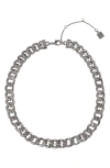 Laundry By Shelli Segal Curb Chain Necklace In Silver