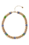 Laundry By Shelli Segal Disc Collar Necklace In Multi