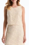 Laundry By Shelli Segal Embroidered Shell In White