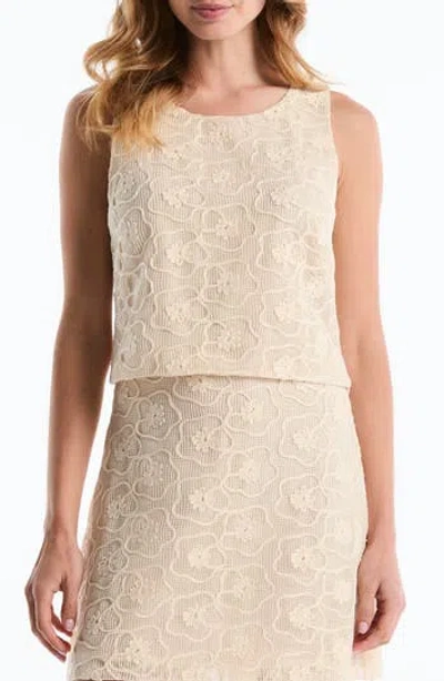 Laundry By Shelli Segal Embroidered Shell In White