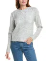 Laundry By Shelli Segal Embroidered Sweater In Grey