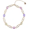 Laundry By Shelli Segal Faceted Crystal Station Collar Necklace
