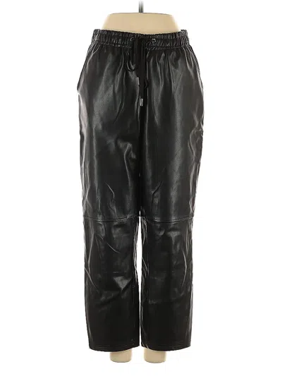 Pre-owned Laundry By Shelli Segal Faux Leather Pants In Black