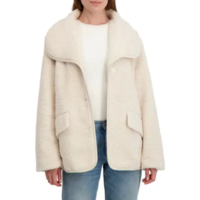 Laundry By Shelli Segal Faux Shearling Jacket In Neutral