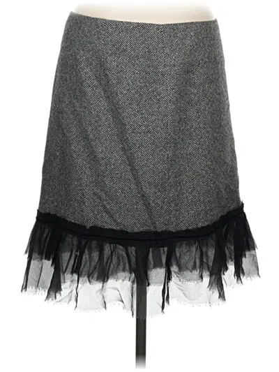 Pre-owned Laundry By Shelli Segal Formal Skirt In Gray