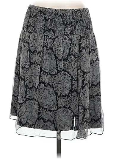 Pre-owned Laundry By Shelli Segal Formal Skirt In Gray