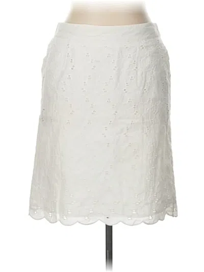 Pre-owned Laundry By Shelli Segal Formal Skirt In Ivory