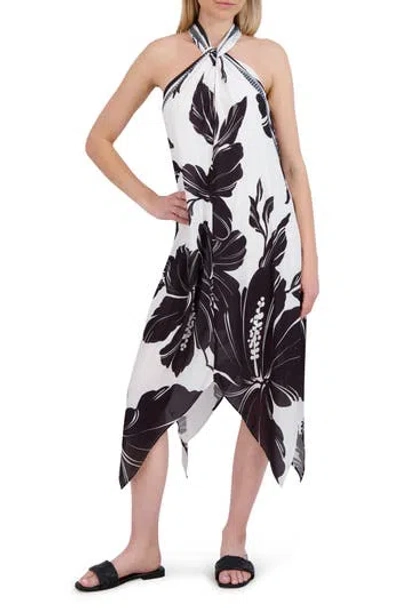 Laundry By Shelli Segal Handkerchief Halter Dress In Multi