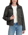 Laundry By Shelli Segal Herringbone Jacket In Black