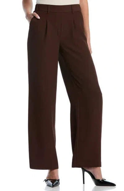 Laundry By Shelli Segal It Girl Pull On Wide Leg Pants In Brown