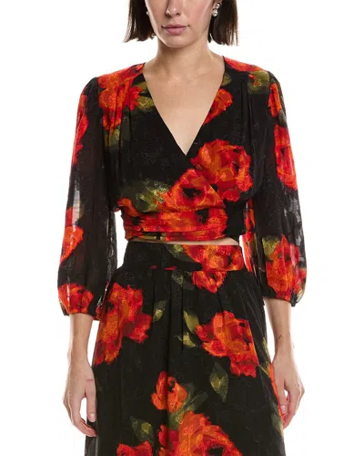 Laundry By Shelli Segal Jacquard Blouse In Multi