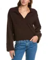 Laundry By Shelli Segal Johnny Collar Sweater In Brown