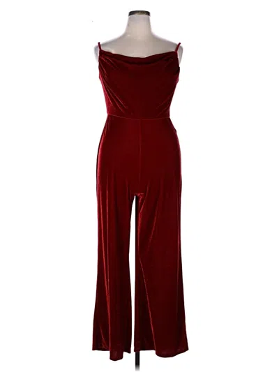 Pre-owned Laundry By Shelli Segal Jumpsuit In Burgundy