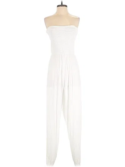 Pre-owned Laundry By Shelli Segal Jumpsuit In White