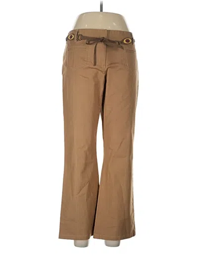 Pre-owned Laundry By Shelli Segal Khaki Pant In Brown