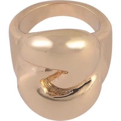 Laundry By Shelli Segal Knotted Cocktail Ring In Gold