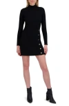 Laundry By Shelli Segal Layla Long Sleeve Sweater Dress In Black
