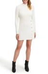 Laundry By Shelli Segal Layla Long Sleeve Sweater Dress In White