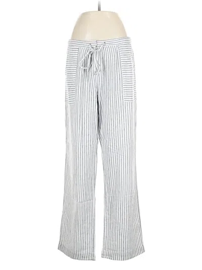 Pre-owned Laundry By Shelli Segal Linen Pants In Silver