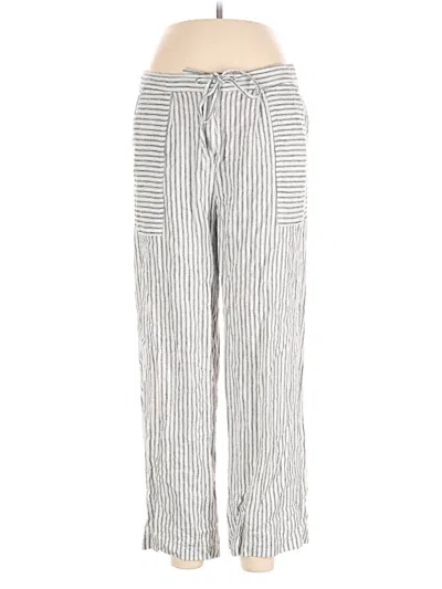 Pre-owned Laundry By Shelli Segal Linen Pants In Silver