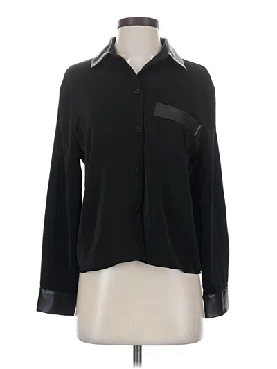 Pre-owned Laundry By Shelli Segal Long Sleeve Blouse In Black