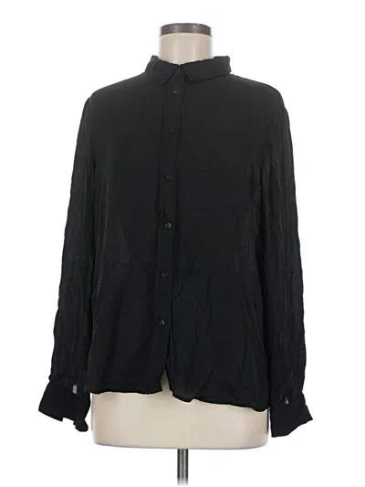 Pre-owned Laundry By Shelli Segal Long Sleeve Blouse In Black