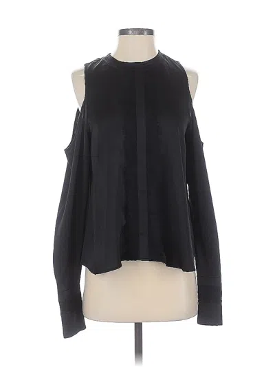 Pre-owned Laundry By Shelli Segal Long Sleeve Blouse In Black