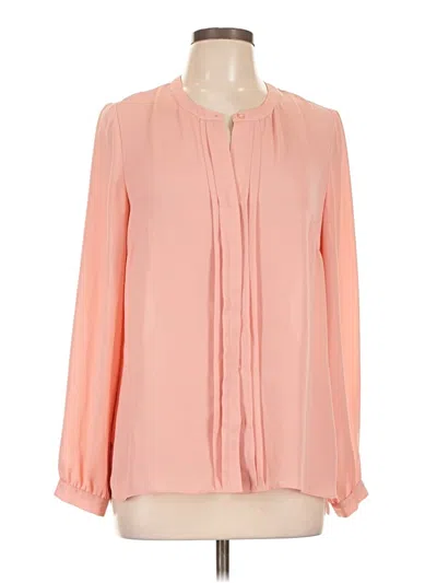 Pre-owned Laundry By Shelli Segal Long Sleeve Blouse In Pink