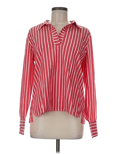 Pre-owned Laundry By Shelli Segal Long Sleeve Blouse In Red