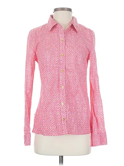 Pre-owned Laundry By Shelli Segal Long Sleeve Button Down Shirt In Pink