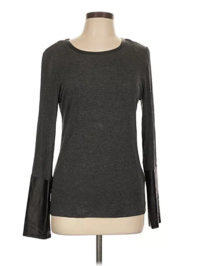 Pre-owned Laundry By Shelli Segal Long Sleeve T-shirt In Gray