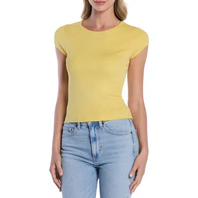 Laundry By Shelli Segal Metallic Cap Sleeve Sweater In Aspen Gold