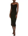 Laundry By Shelli Segal Velvet Cowl Neck Midi Dress