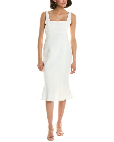 Laundry By Shelli Segal Midi Dress In White
