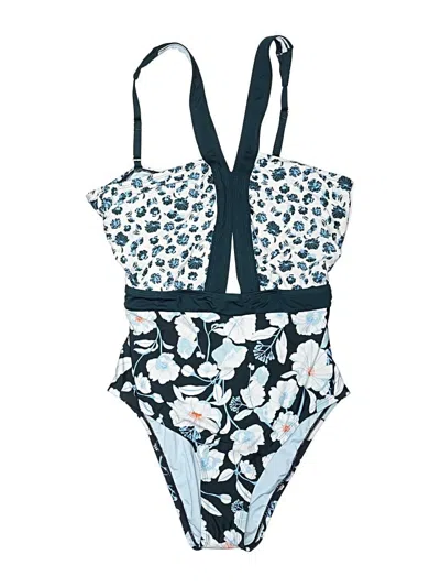 Pre-owned Laundry By Shelli Segal One Piece Swimsuit In Blue
