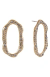 Laundry By Shelli Segal Open Oval Drop Earrings In Gold
