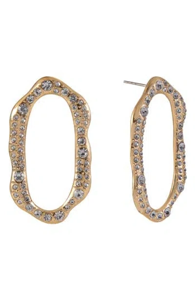 Laundry By Shelli Segal Open Oval Drop Earrings In Gold