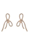 Laundry By Shelli Segal Pavé Bow Stud Earrings In Gold