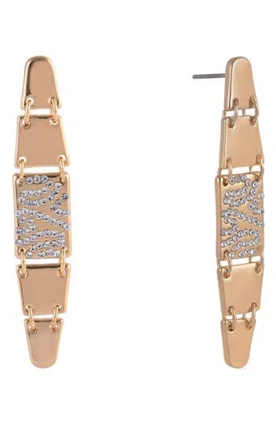 Laundry By Shelli Segal Pavé Crystal Linear Drop Earrings In Multi