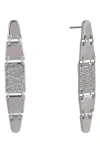 Laundry By Shelli Segal Pavé Crystal Linear Drop Earrings In Blue