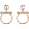 Laundry By Shelli Segal Pavé Frontal Hoop Earrings In Gold