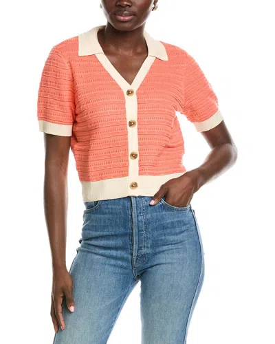 Laundry By Shelli Segal Polo Cardigan In Multi