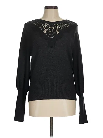 Pre-owned Laundry By Shelli Segal Pullover Sweater In Black