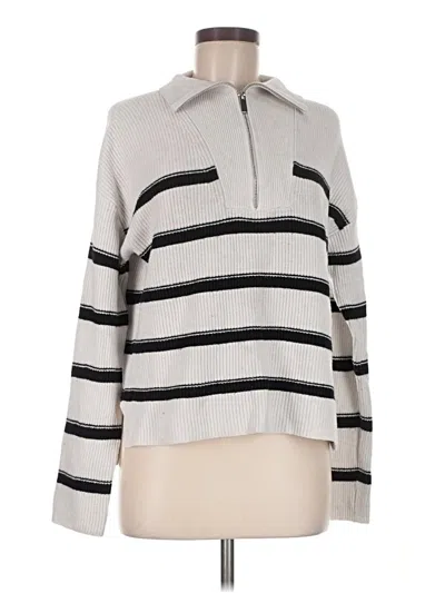 Pre-owned Laundry By Shelli Segal Pullover Sweater In Silver
