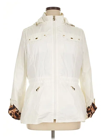 Pre-owned Laundry By Shelli Segal Raincoat In Ivory