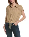 LAUNDRY BY SHELLI SEGAL LAUNDRY BY SHELLI SEGAL RUCHED TIE-WAIST SHIRT
