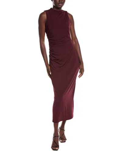 Laundry By Shelli Segal Shirred Bodycon Dress In Burgundy