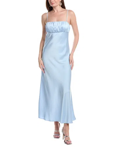 Laundry By Shelli Segal Shirred Satin Slip Dress In Multi